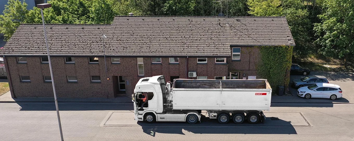 Annahme von Abfällen an der Waage der DK-I-Deponie Haus Forst